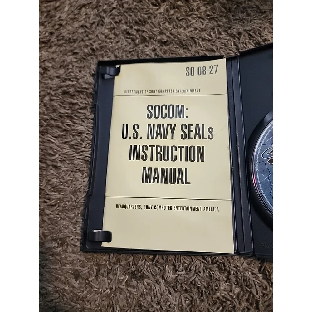 SOCOM 1 2, US Navy Seals Sony PS2 Playstation 2‎ Tactical Game Bundle